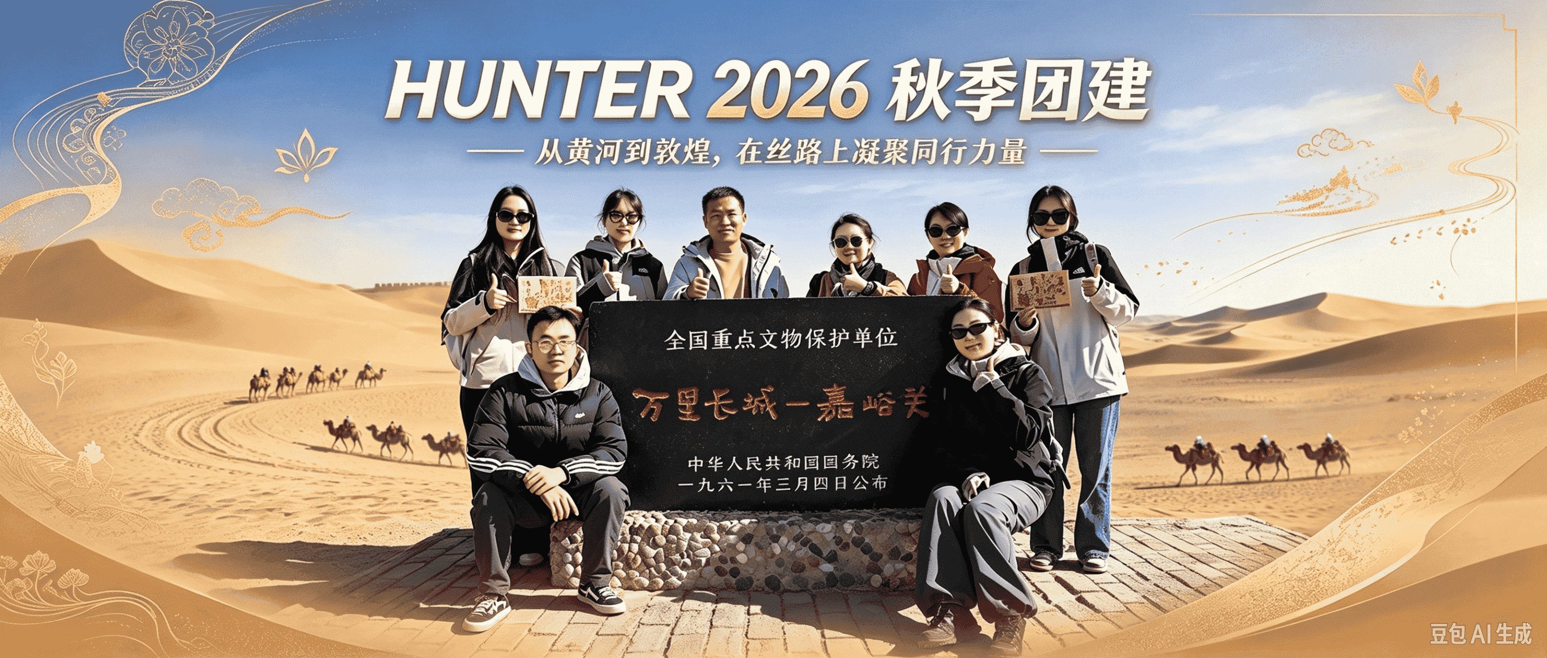 HUNTER 2026秋季团建｜从黄河到敦煌,在丝路上凝聚同行力量
